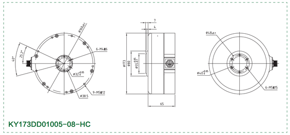 Dibujo del producto del motor de dirección automática de 12 V Dibujo del producto del motor de dirección automática de 12 V